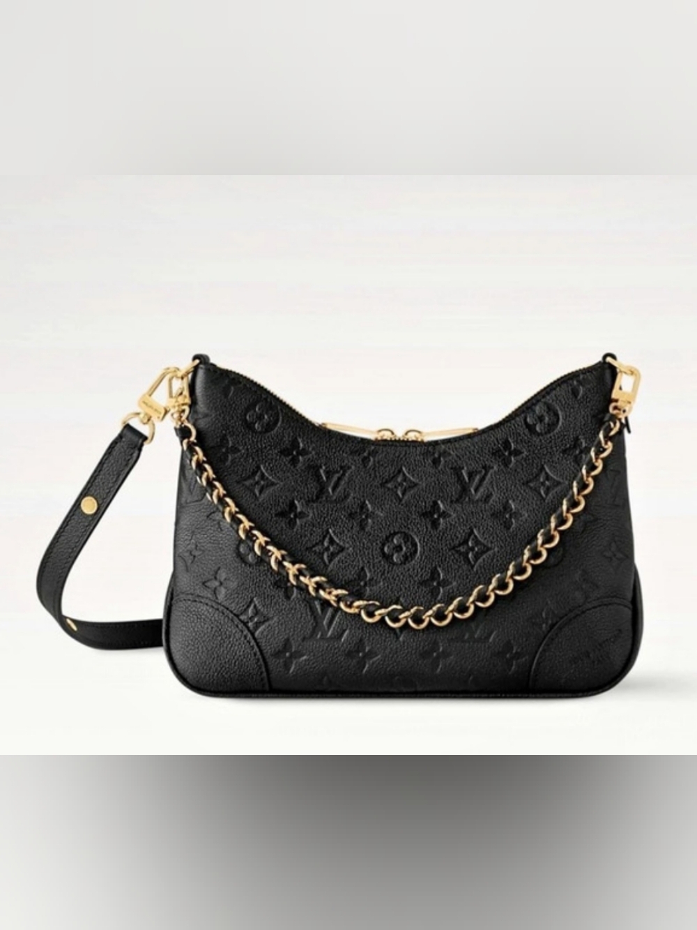 NWOT Inspired Black Monogram Shoulder Bag